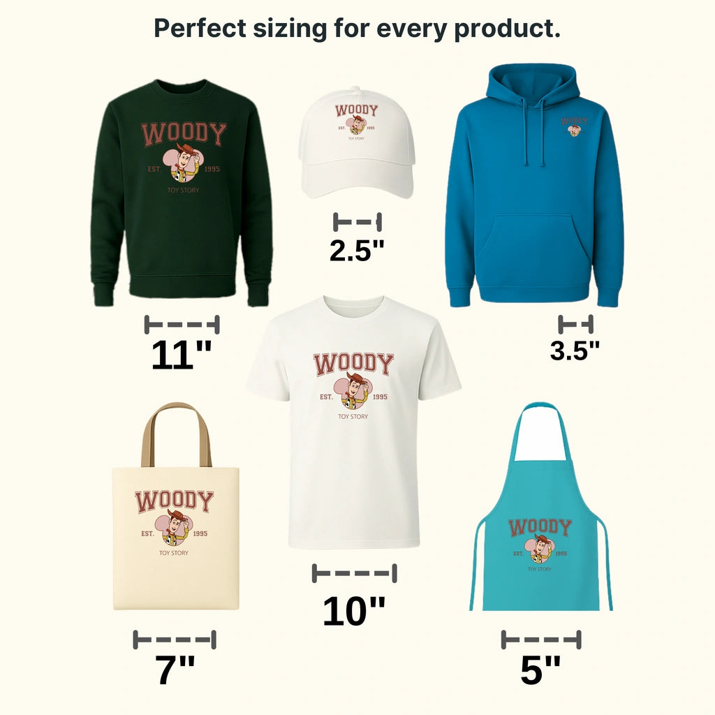 Woody Est .1995 Toy Story Disney Designs - DTF Heat Transfers