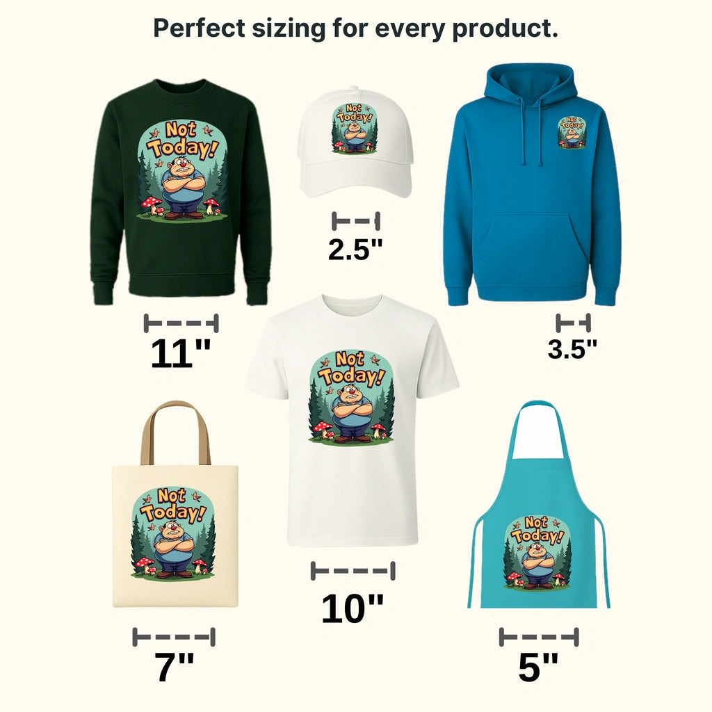 Not Today Disney Designs - DTF Heat Transfers