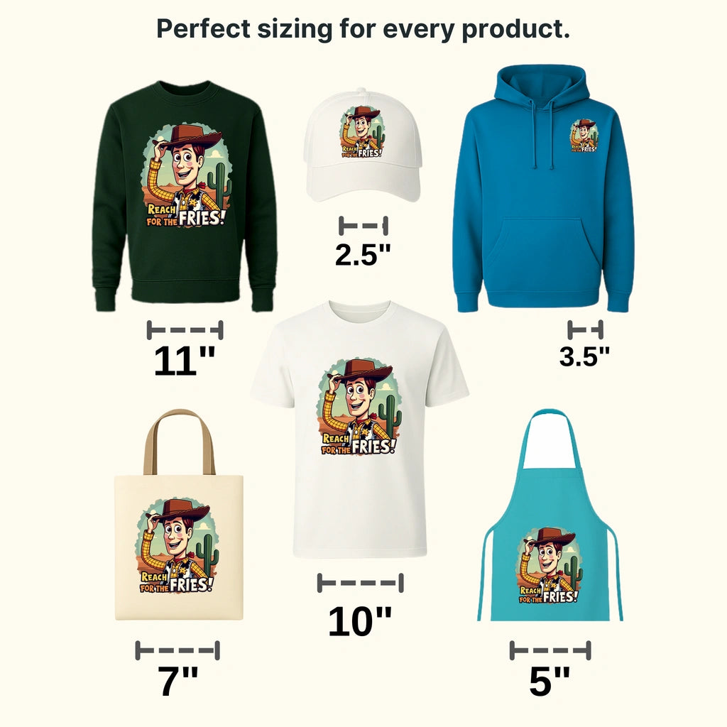 Reach For The Fries Disney Designs - DTF Heat Transfers