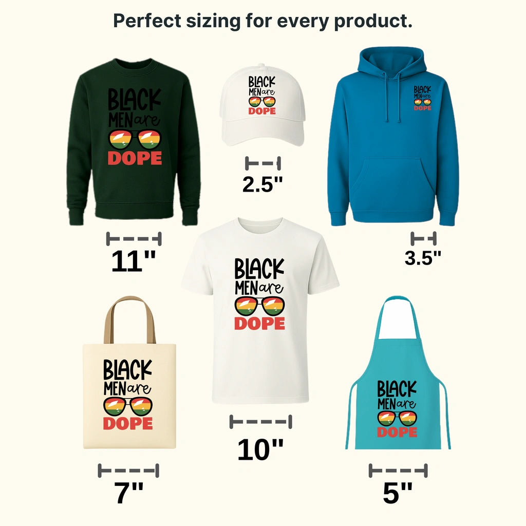 Black Men Are Dope - BLM design DTF heat transfer - transferlegend