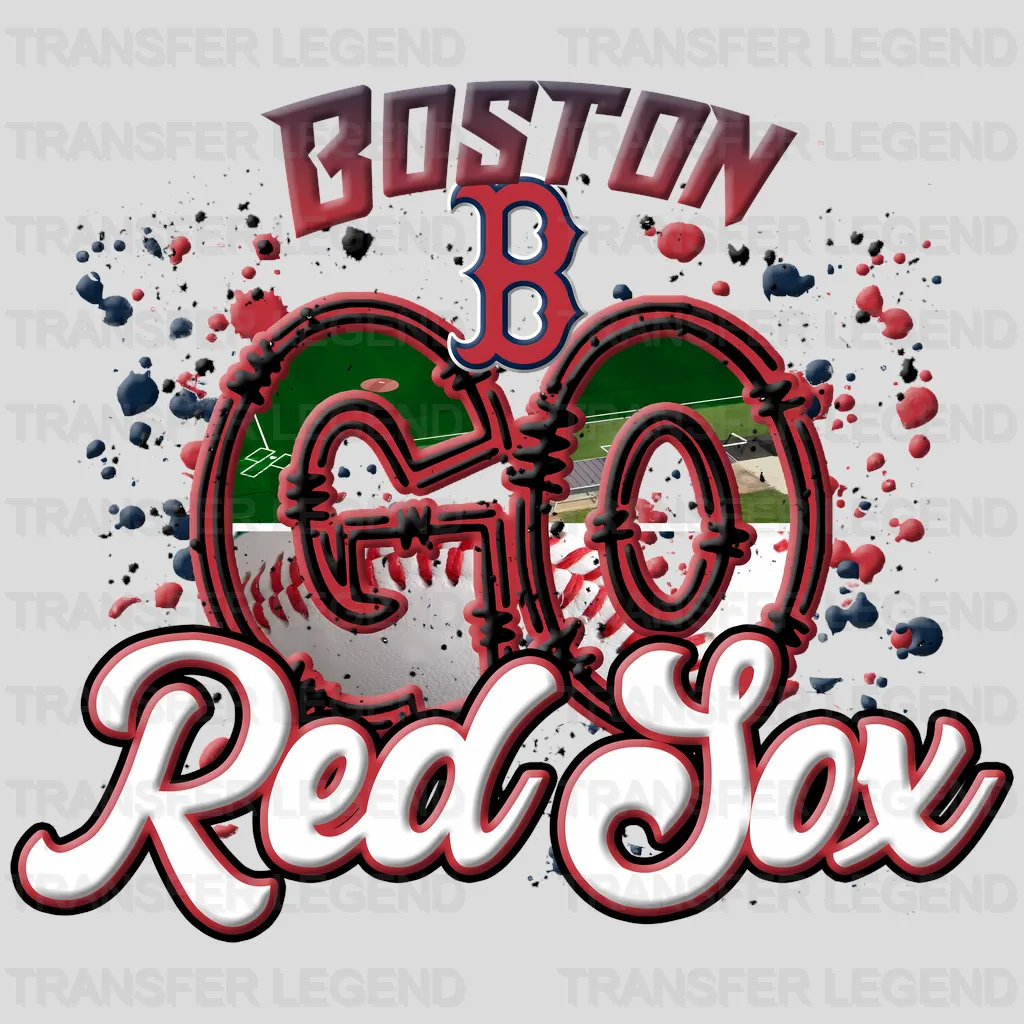 Boston Red Sox MLB Boston Red Go Red Sox DTF Iron On Transfer