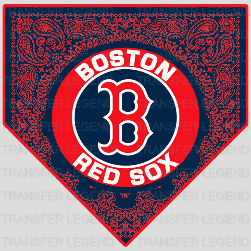 Boston Red Sox MLB Diamond Shape Logo Emblem - DTF Iron On Transfer