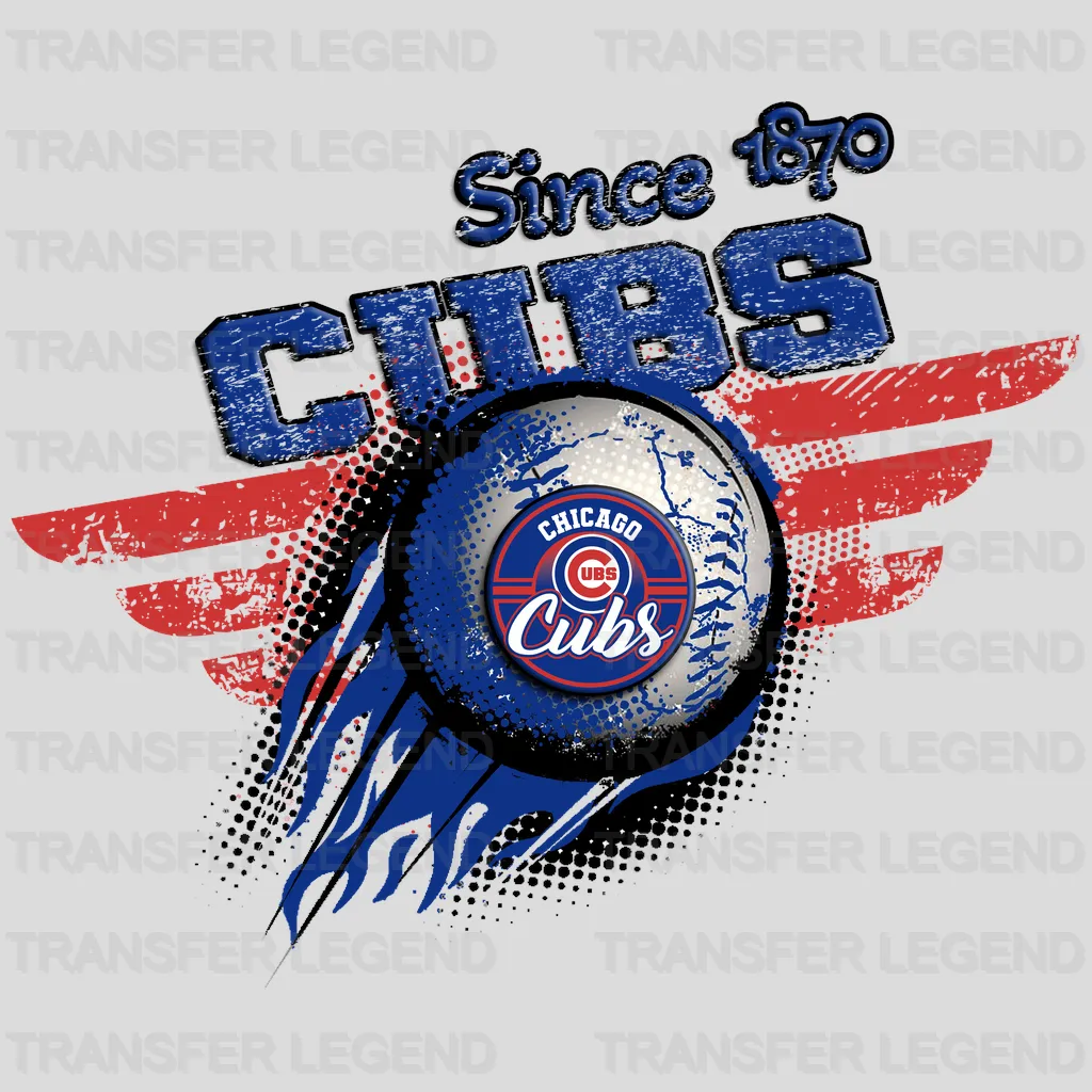 Chicago Cubs MLB 2025 Happy New Year DTF Iron On Transfer