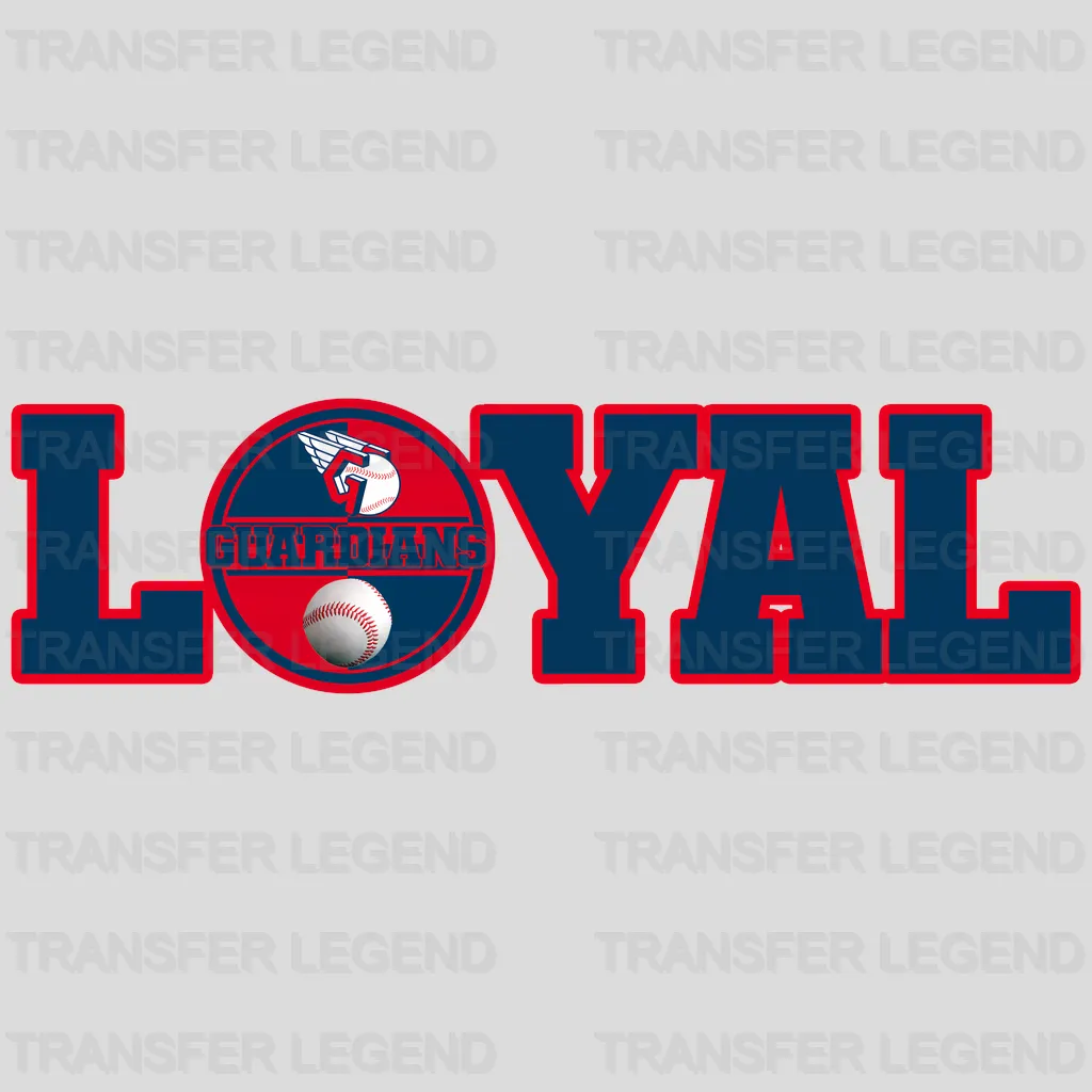 Cleveland Guardians MLB Loyal DTF Iron On Transfer