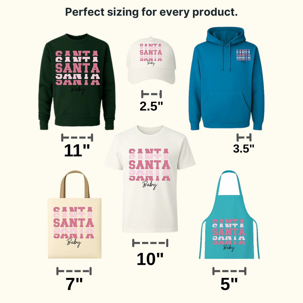 SANTA & BABY Christmas Design - DTF heat transfer - transferlegend