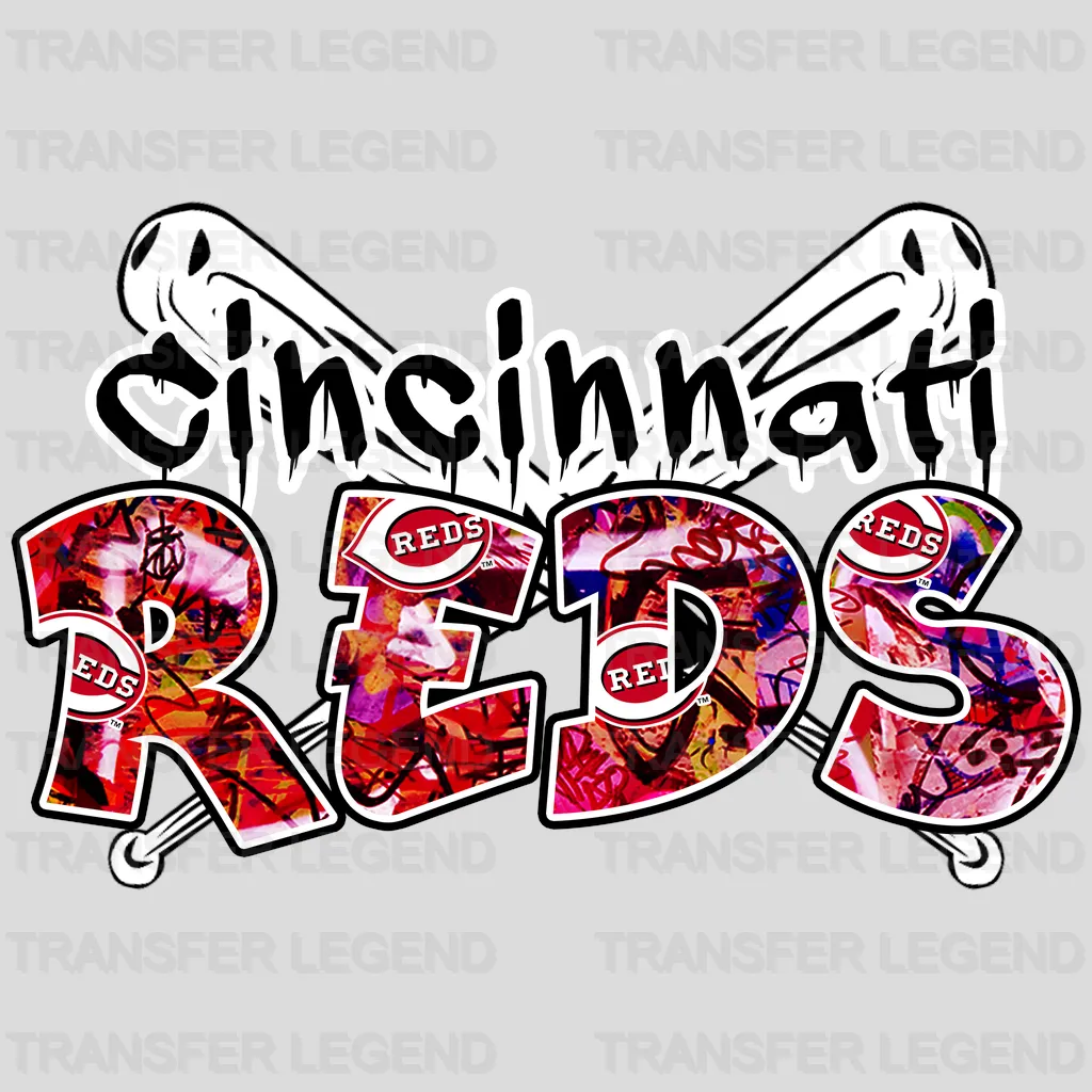 Cincinnati Reds MLB I Bleed Red DTF Iron On Transfer