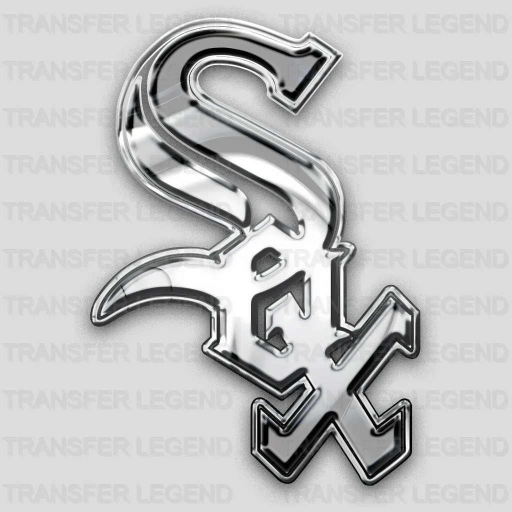 Chicago White Sox MLB Classic Diagonal Sox Logo - DTF Iron On Transfer