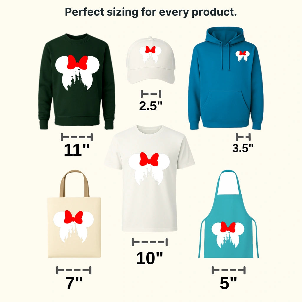 Mouse Head Castle Design - DTF heat transfer - transferlegend