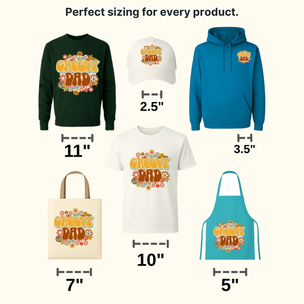 Groovy Dad Design - DTF heat transfer - transferlegend