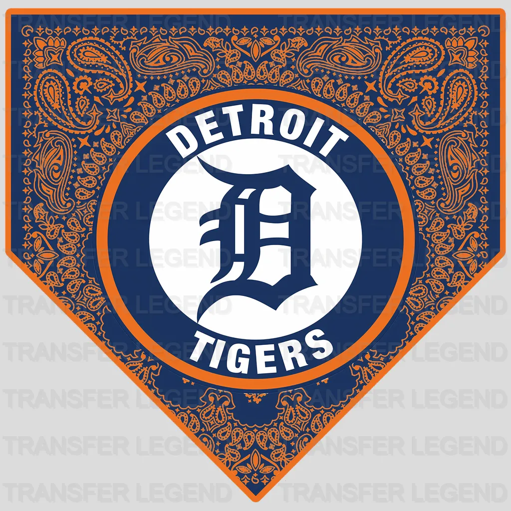 Detroit Tigers MLB Diamond Shape Logo Emblem - DTF Iron On Transfer