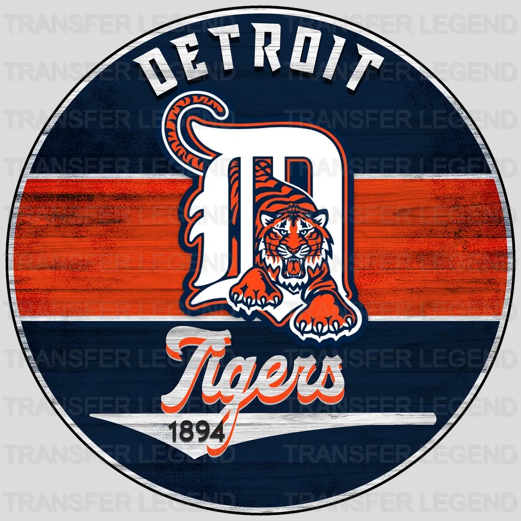 Detroit Tigers MLB Tigers Vibe DTF Iron On Transfer