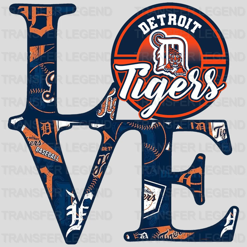 Detroit Tigers MLB Action Player Splash Art Graphic - DTF Iron On Transfer