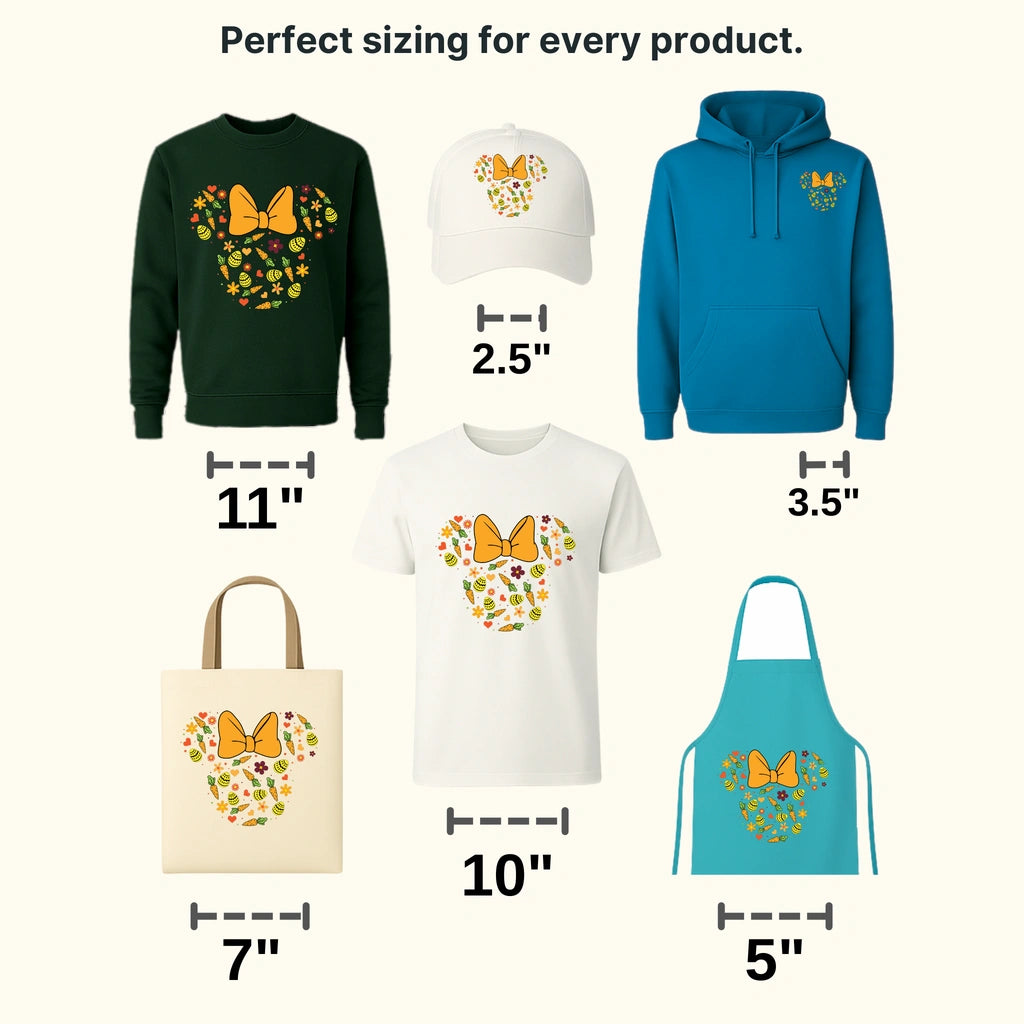 Easter Mickey Minnie Ears Design- DTF heat transfer - transferlegend