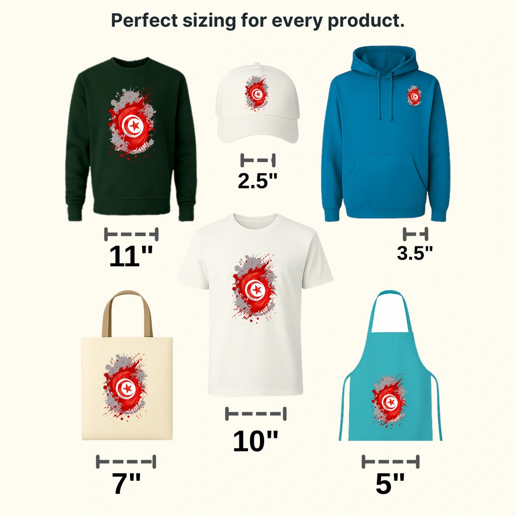 Tunisia Flag Design - DTF Heat Transfer - transferlegend