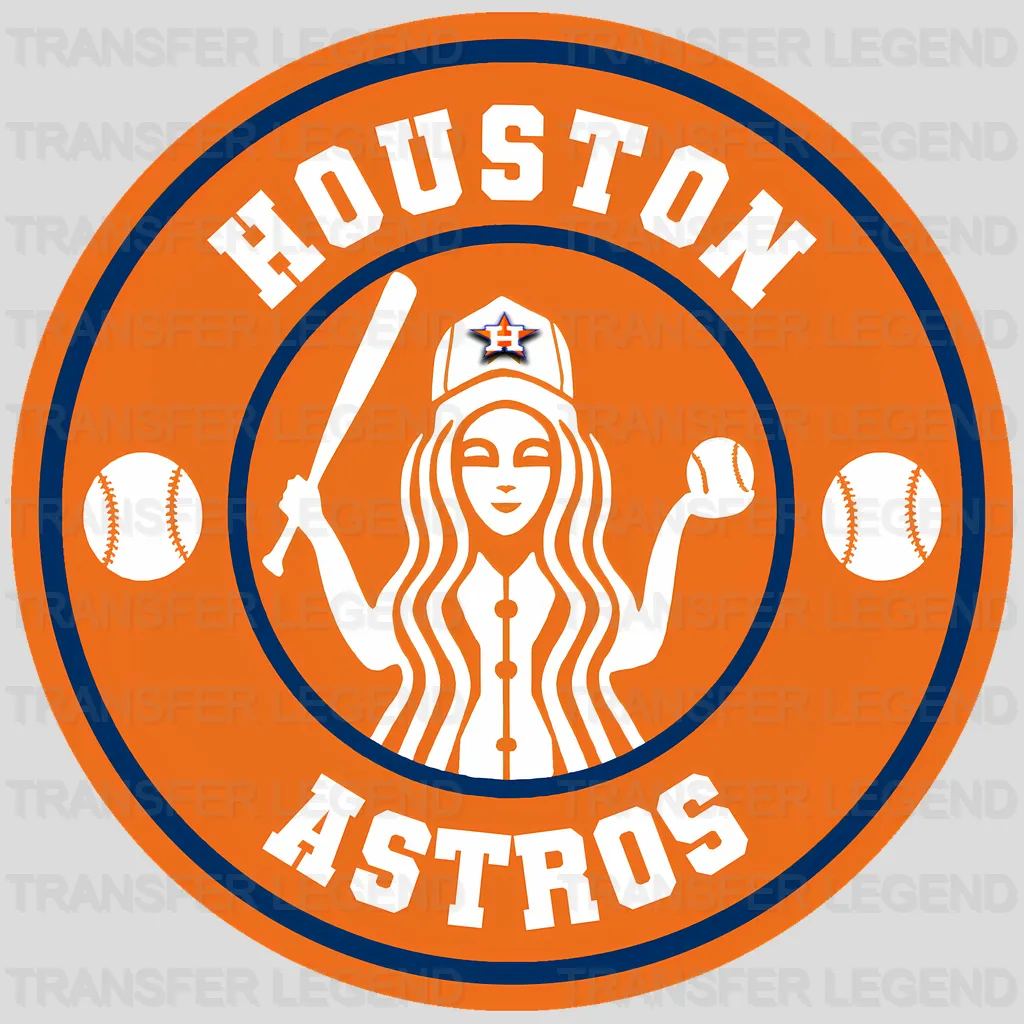 Houston Astros MLB The Grinch Drinking Coffee - DTF Iron On Transfer