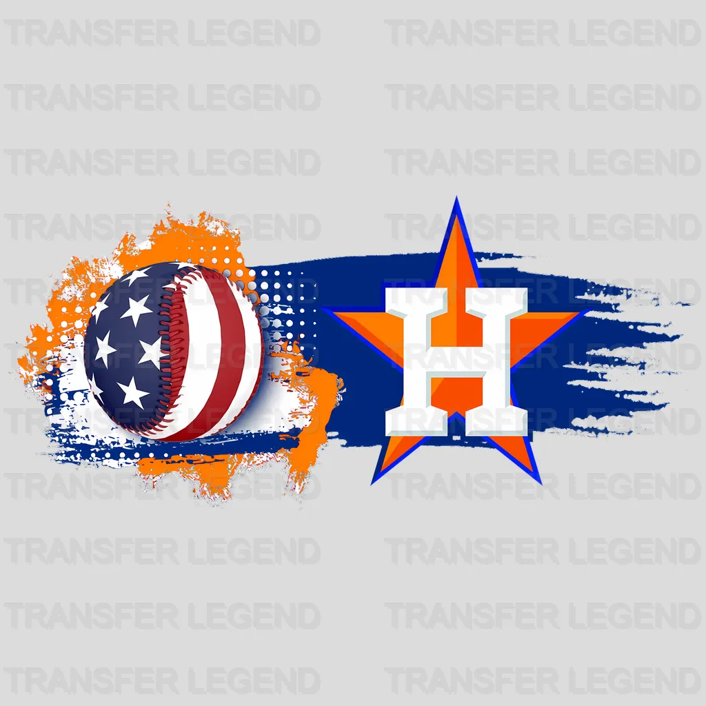 Houston Astros MLB Astros Vibe DTF Iron On Transfer