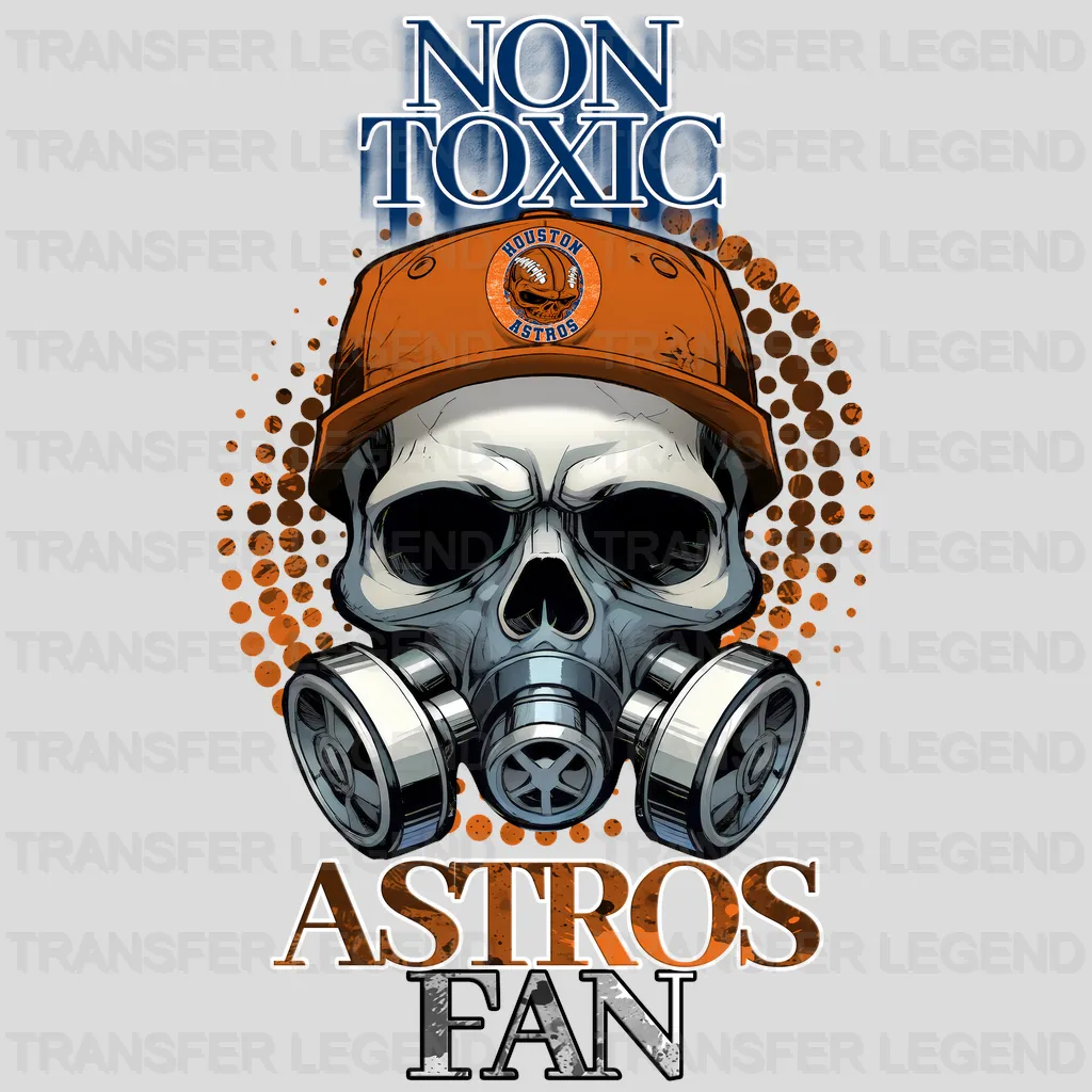 Houston Astros MLB Non Toxic Fan DTF Iron On Transfer
