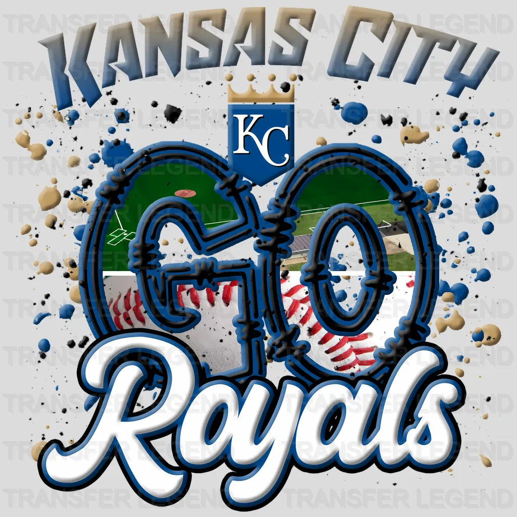 Kansas City Royals MLB Kansas City Go Royals DTF Iron On Transfer