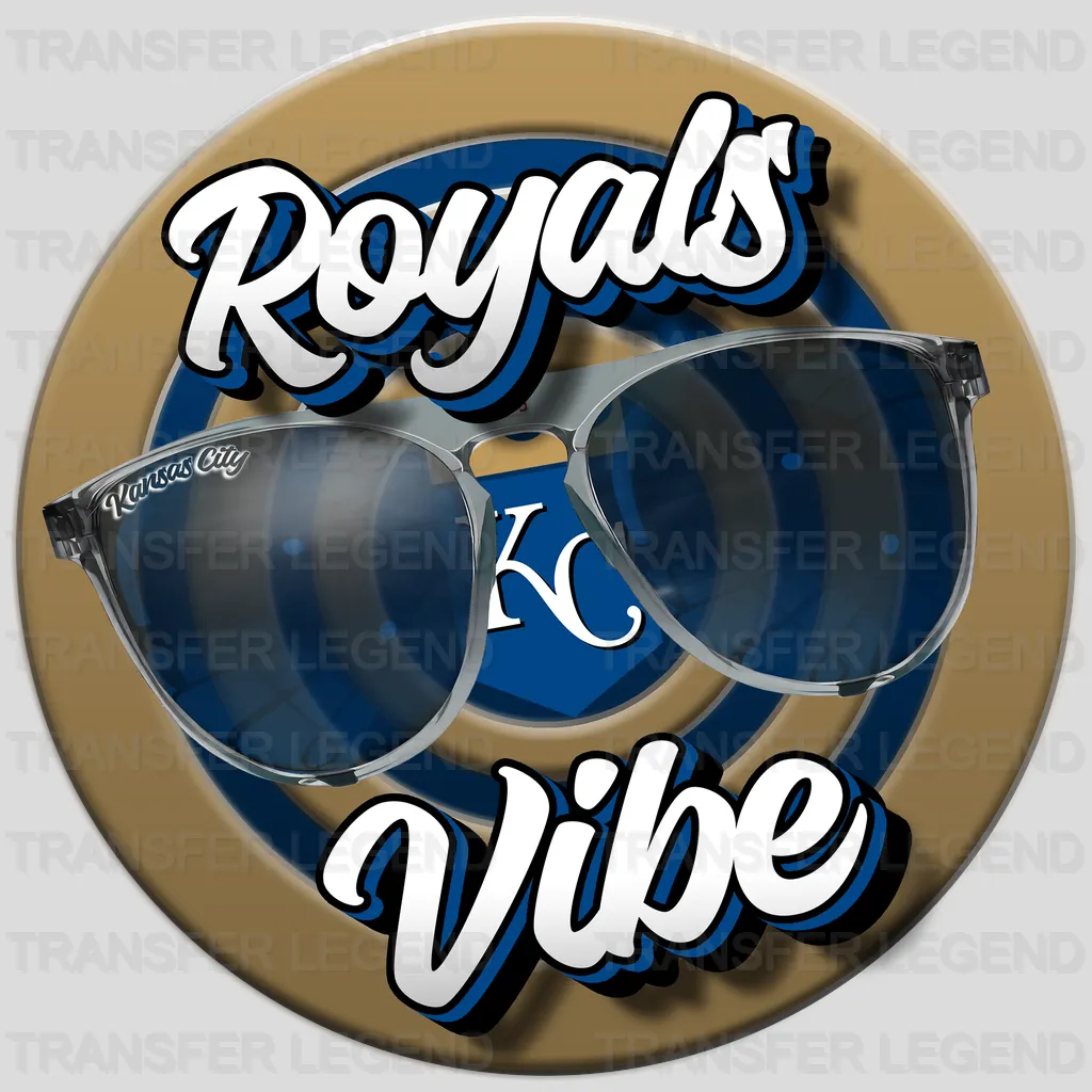 Kansas City Royals MLB Vibe DTF Iron On Transfer