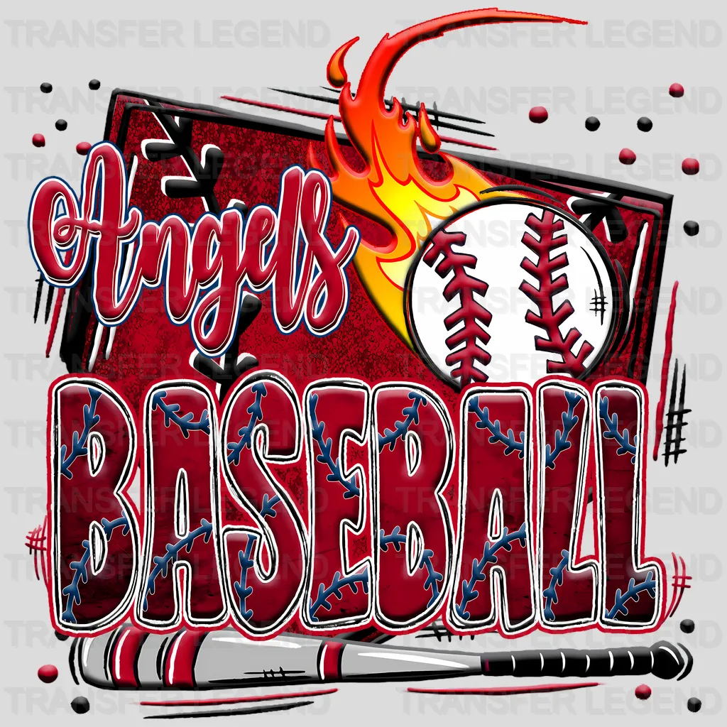 Los Angeles Angels MLB Los Angeles DTF Iron On Transfer