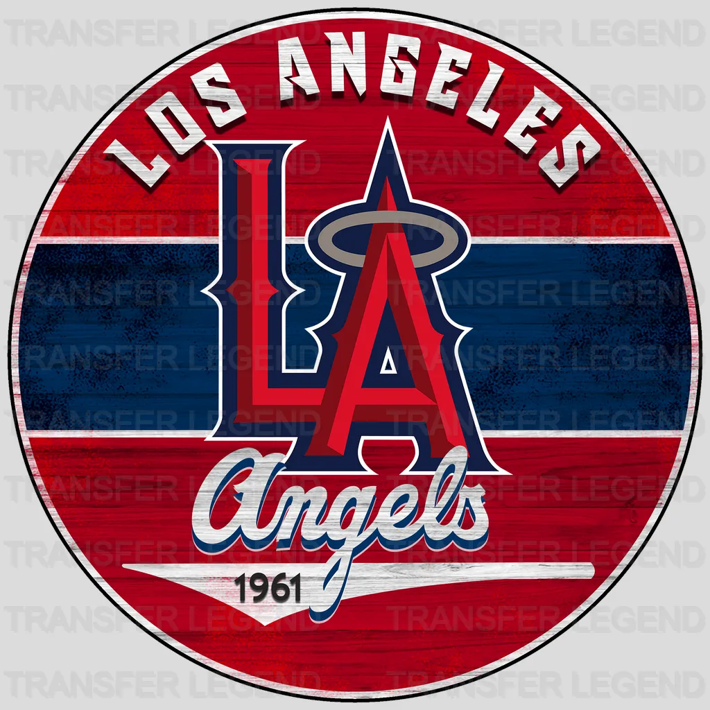 Los Angeles Angels MLB Los Angeles Est 1961 DTF Iron On Transfer