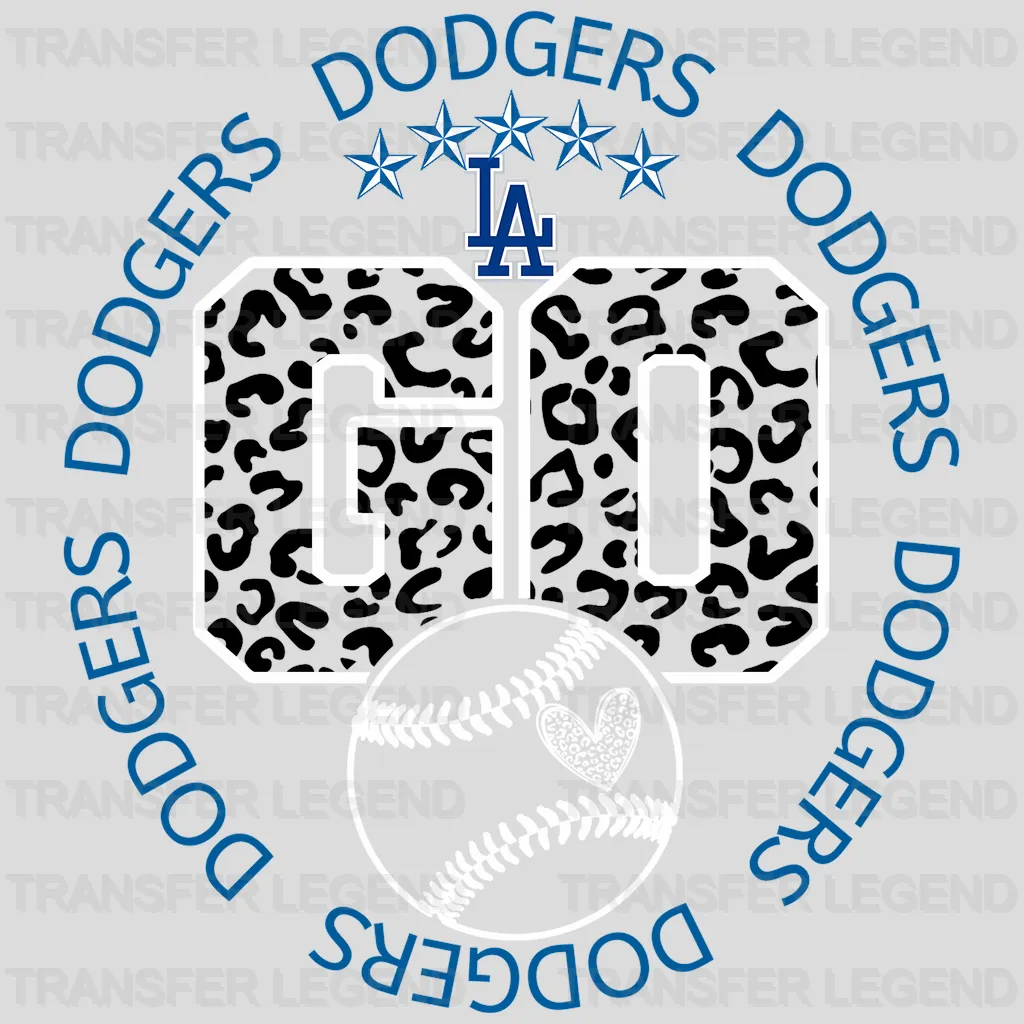 Los Angeles Dodgers MLB Los Angeles Go DTF Iron On Transfer