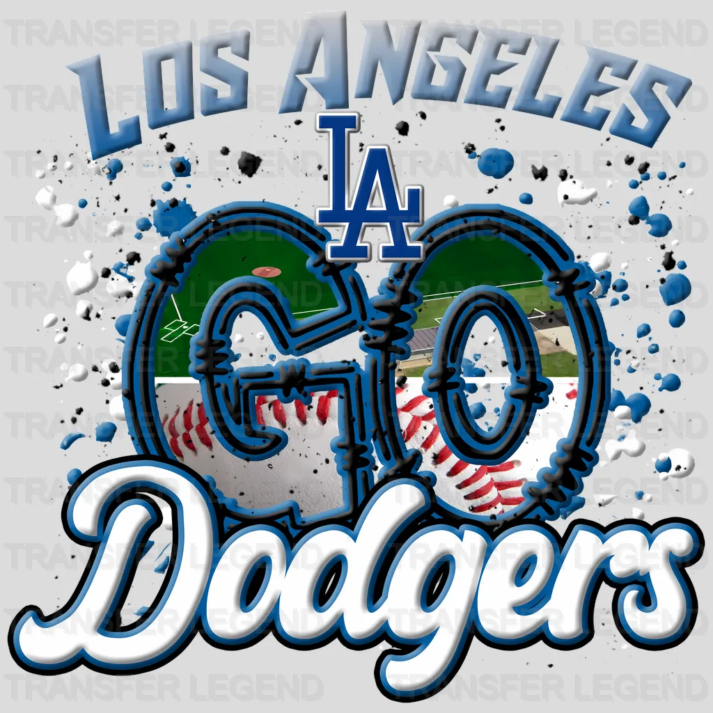 Los Angeles Dodgers MLB Los Angeles Go Dodgers DTF Iron On Transfer