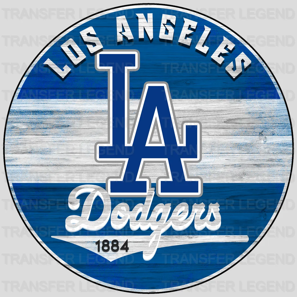 Los Angeles Dodgers MLB Los Angeles Est 1884 DTF Iron On Transfer