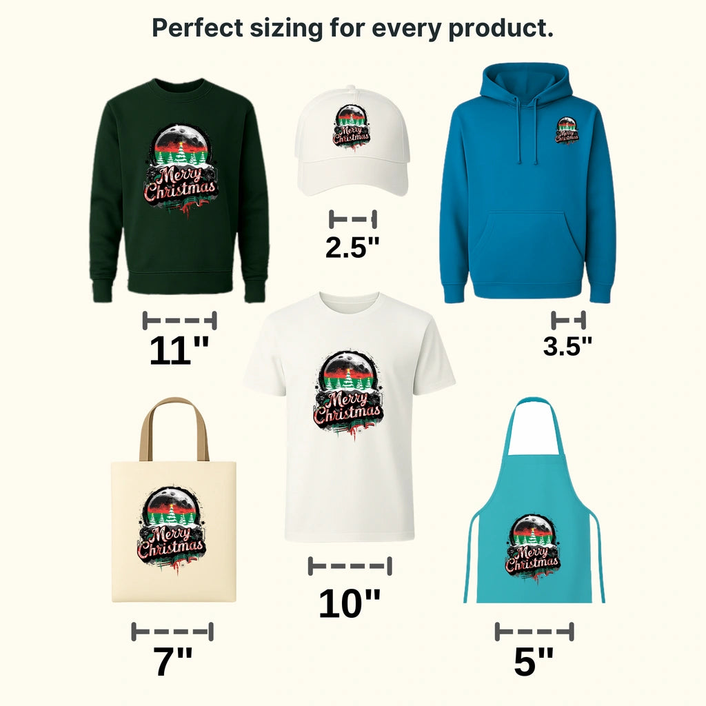 World Is Merry Christmas design - DTF Heat Transfer - transferlegend