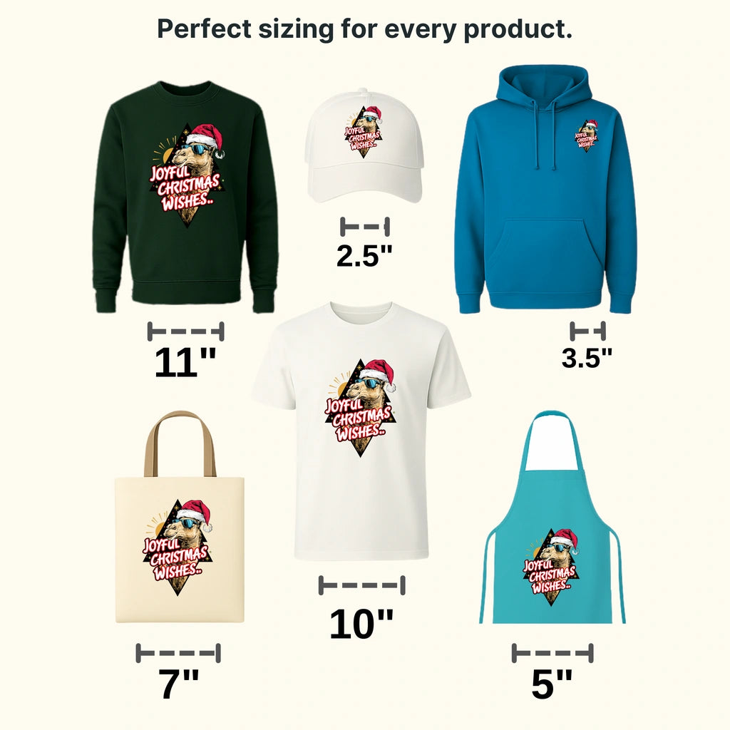 Joyful Wishes Christmas design - DTF Heat Transfer - transferlegend