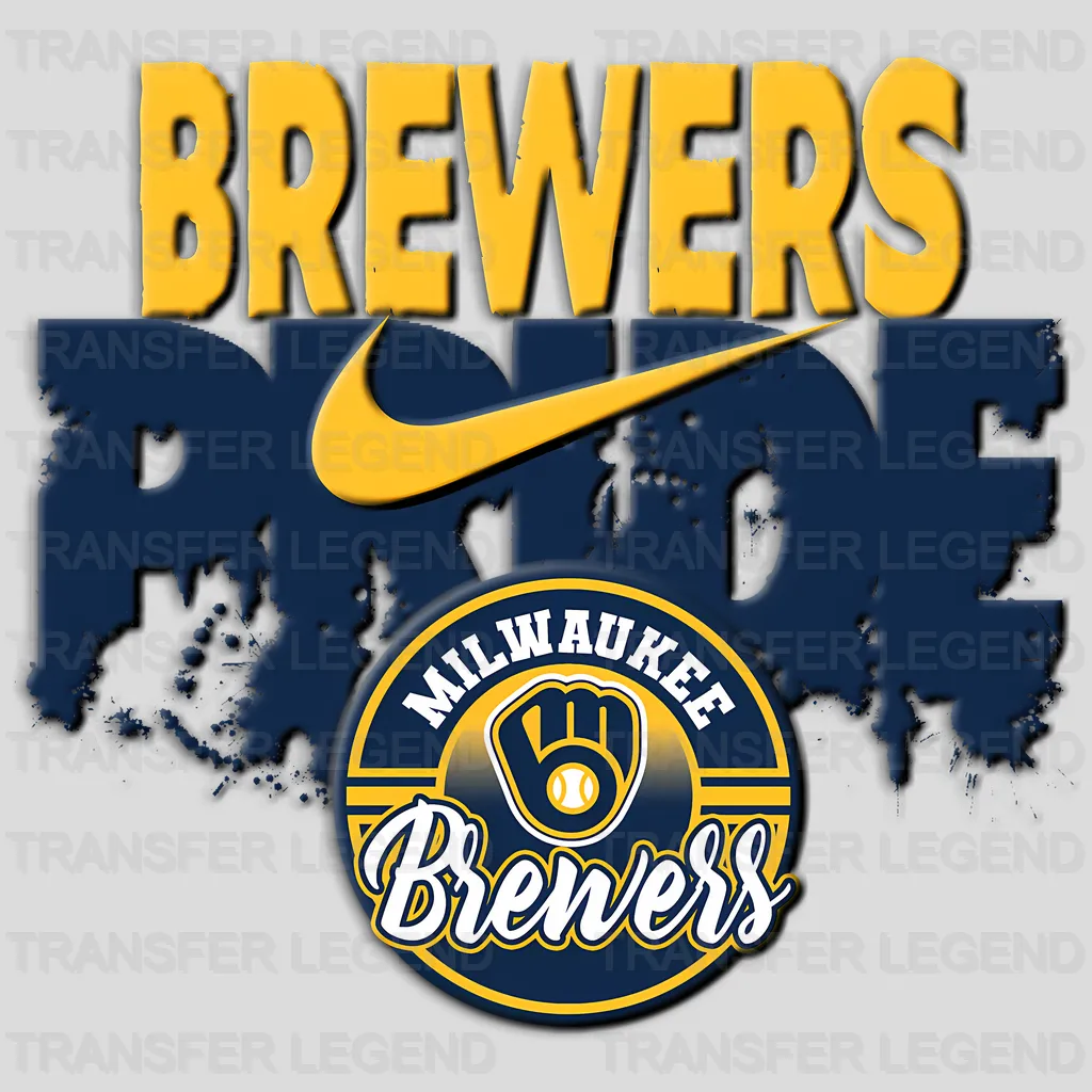 Milwaukee Brewers MLB Brewers Pride DTF Iron On Transfer