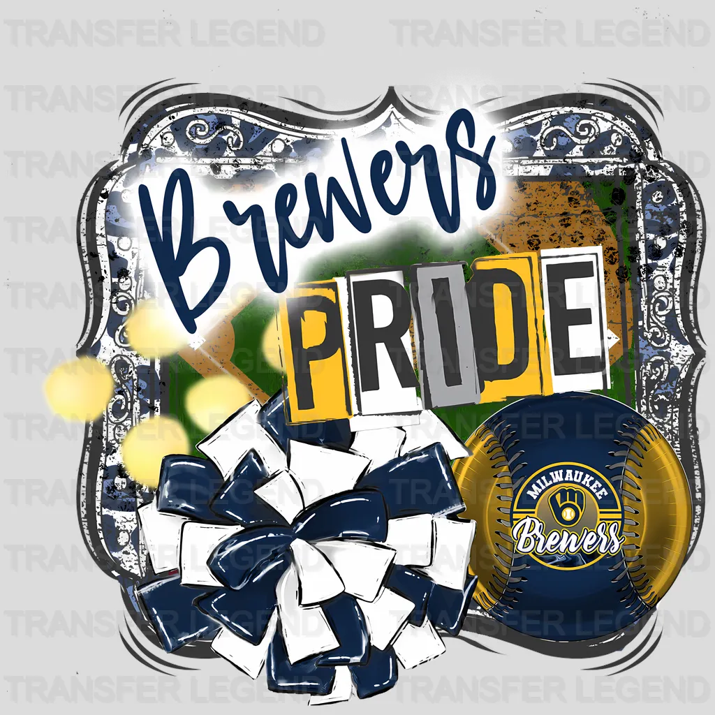 Milwaukee Brewers MLB Brewers Pride DTF Iron On Transfer
