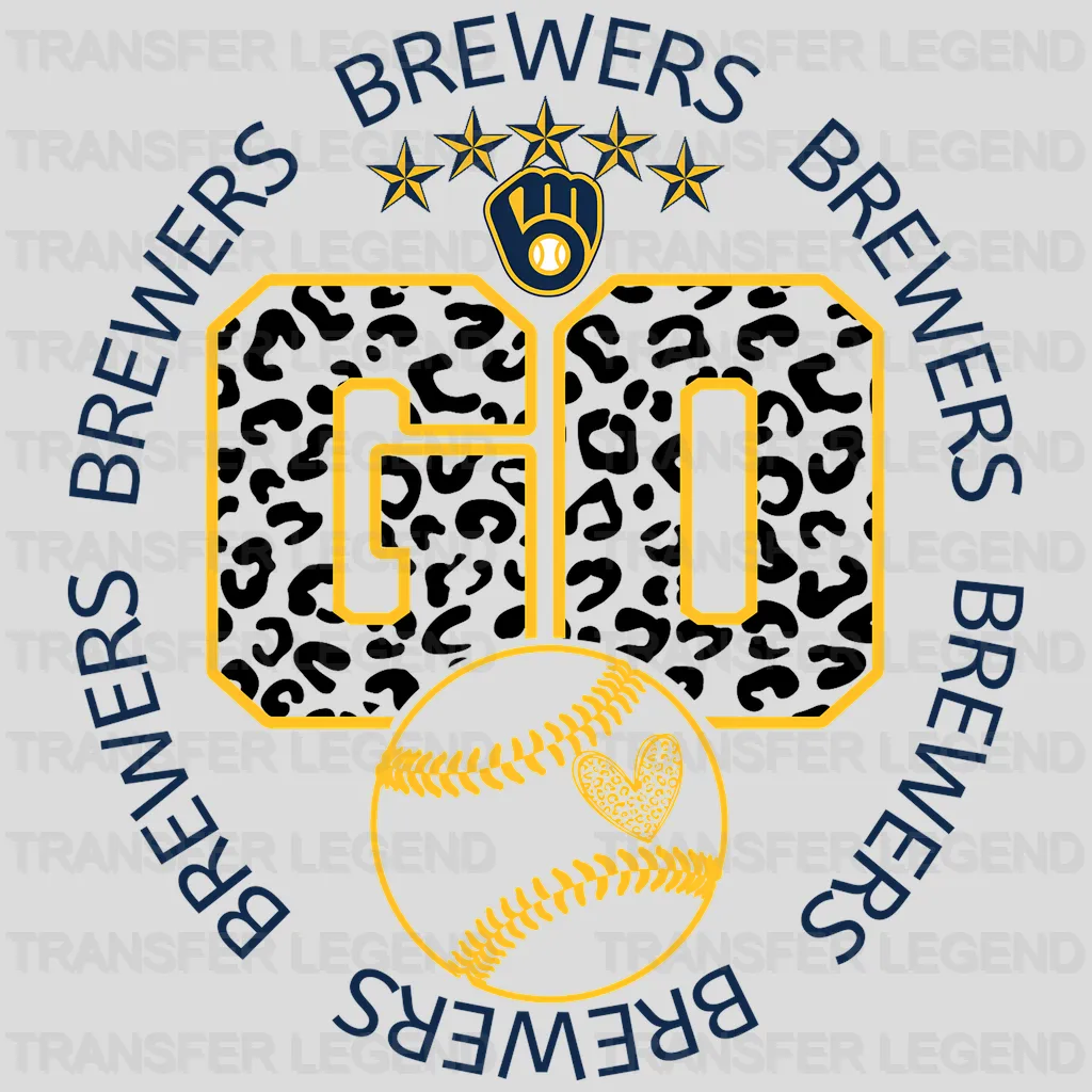 Milwaukee Brewers MLB Go DTF Iron On Transfer