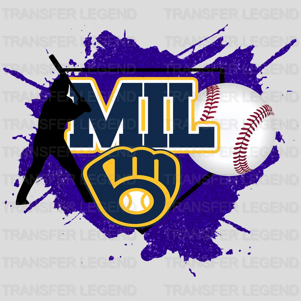 Milwaukee Brewers MLB Mil DTF Iron On Transfer