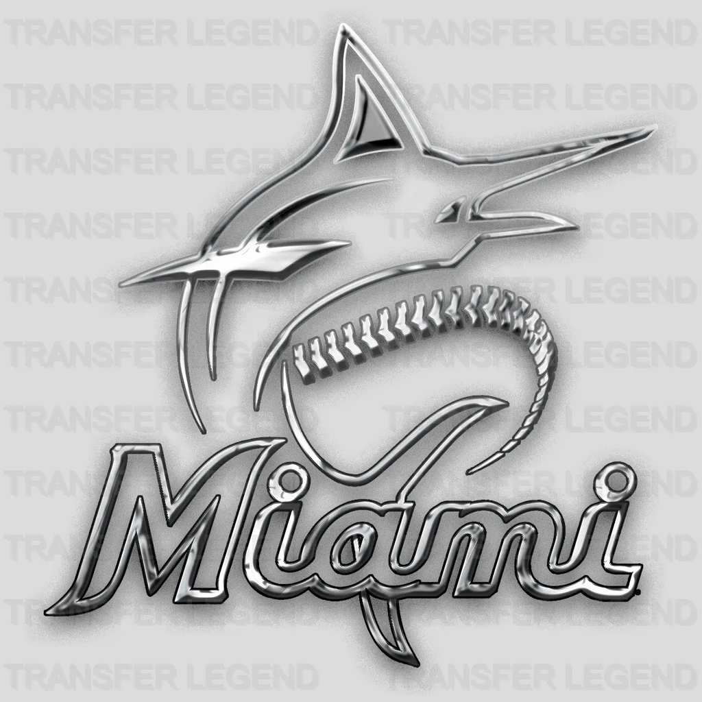 Miami Marlins MLB Classic Marlin Fish Logo - DTF Iron On Transfer