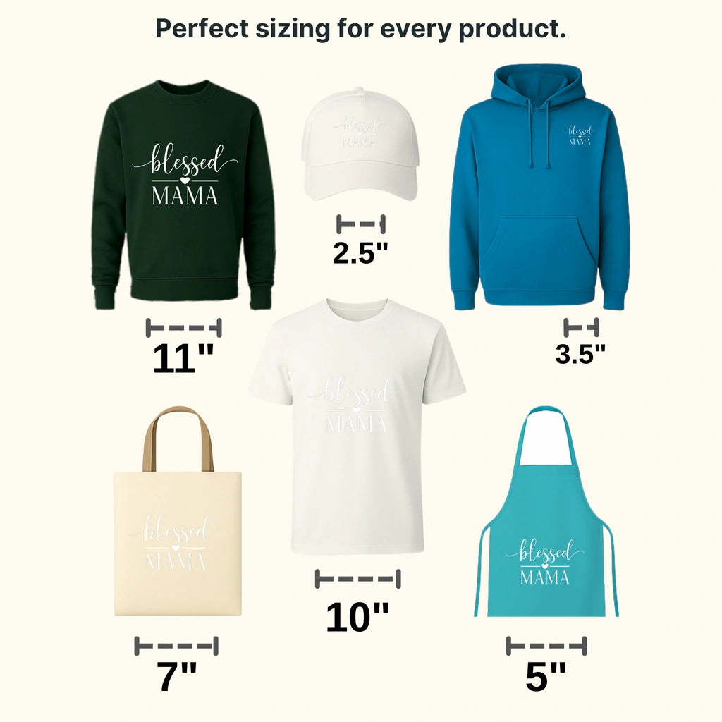 Blessed Mama - Mothers Day - Funny Mom - Pregnancy Announcement Design - DTF heat transfer - transferlegend