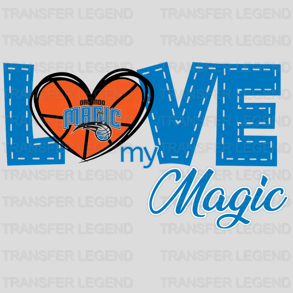 Orlando Magic NBA Love My Magic DTF Iron On Transfer