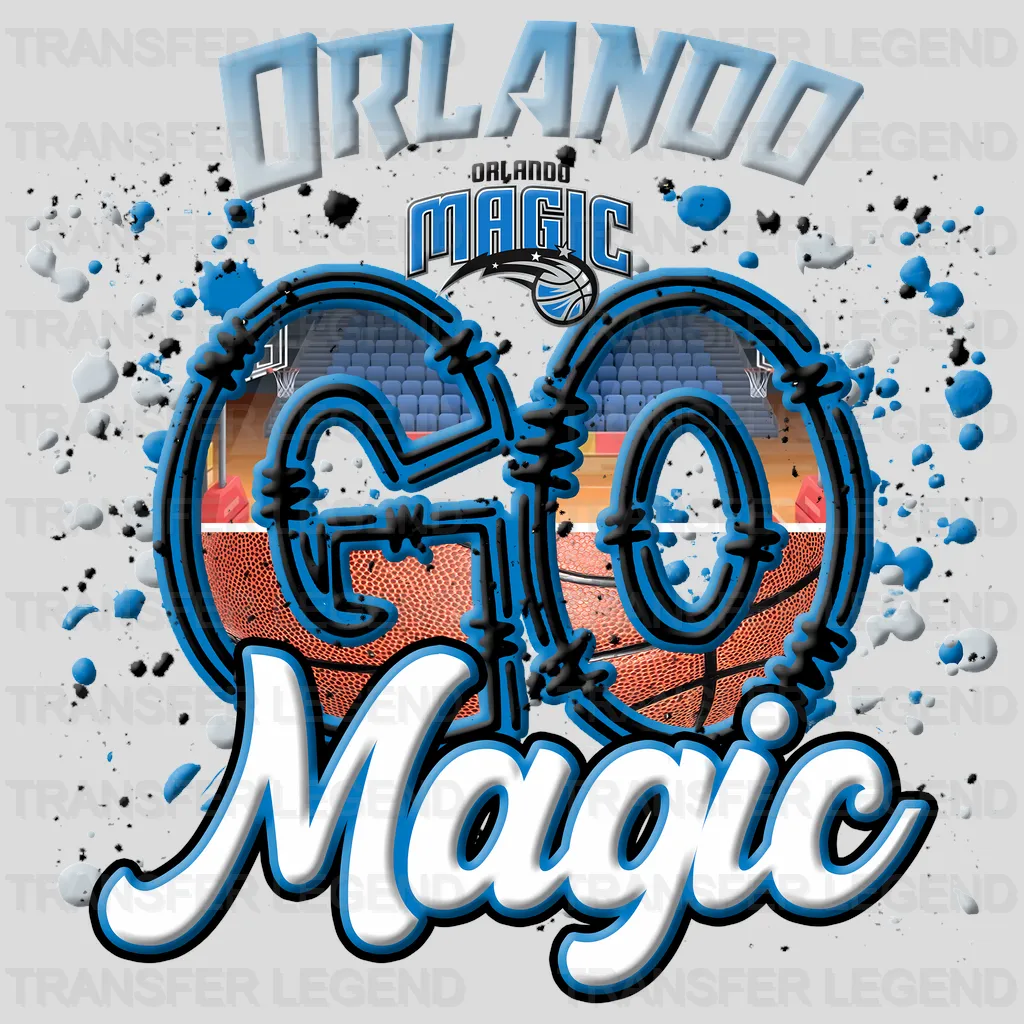 Orlando Magic NBA Go Magic DTF Iron On Transfer