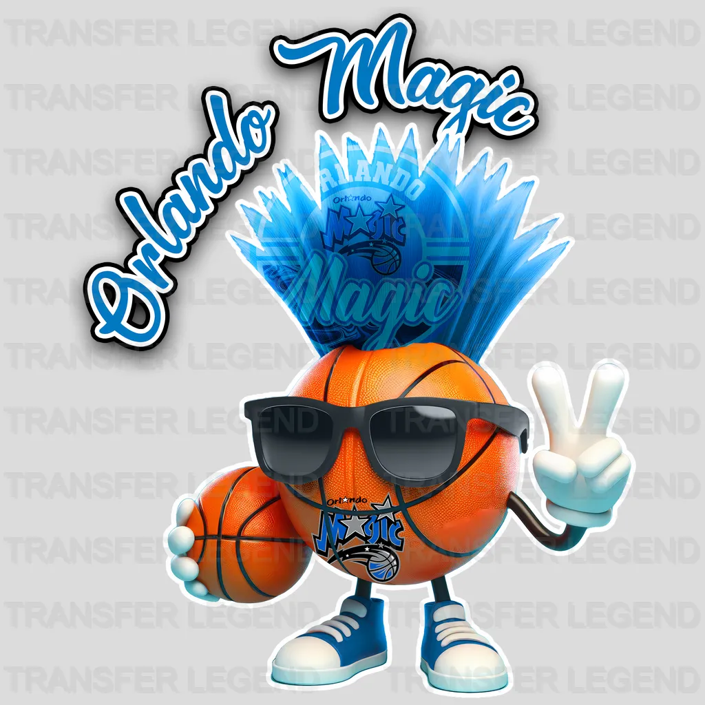 Orlando Magic NBA Cool Cartoon Character - DTF Iron On Transfer