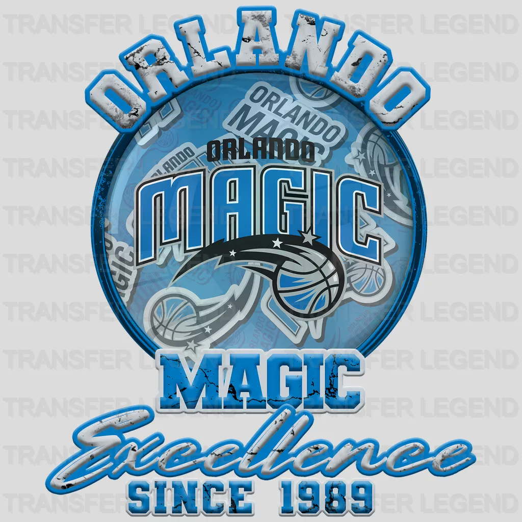 Orlando Magic NBA Excellence Since 1989 DTF Iron On Transfer