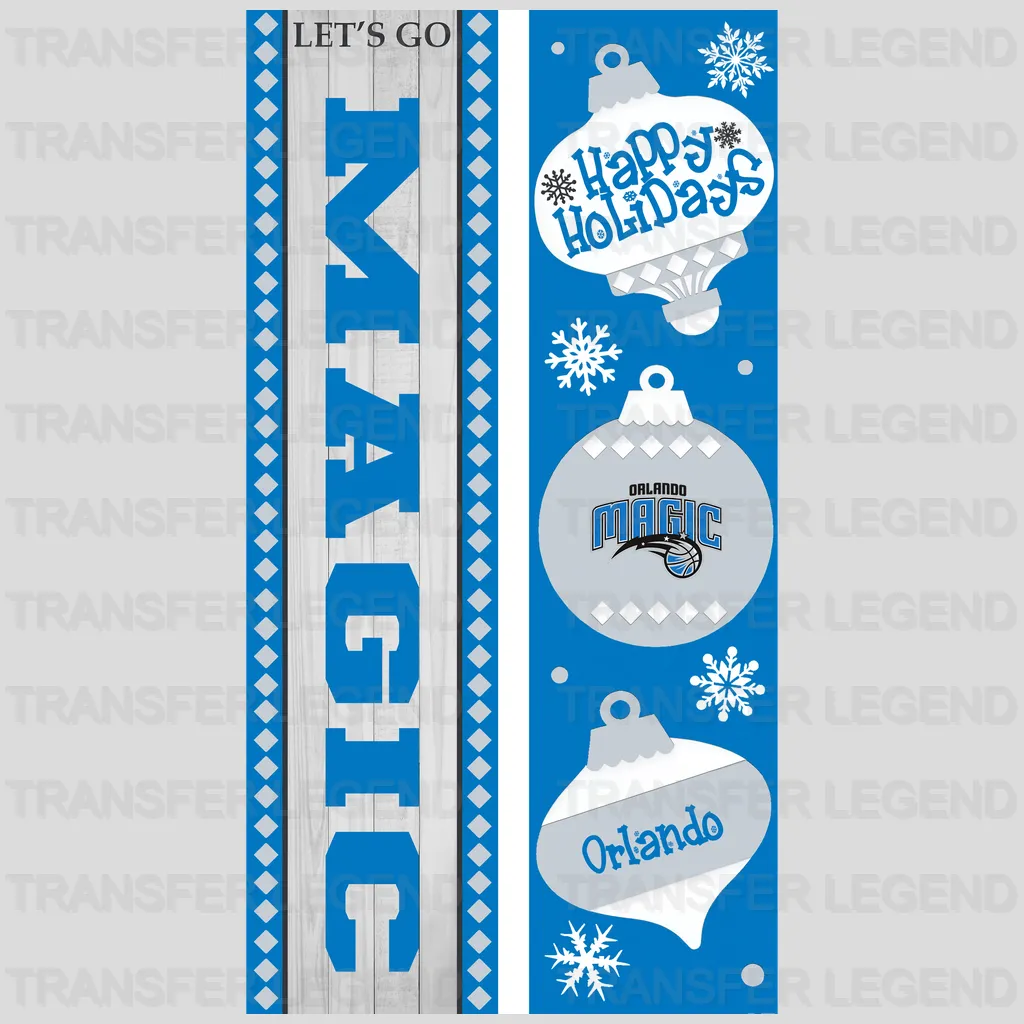 Orlando Magic NBA Vertical Strip Banner Logo - DTF Iron On Transfer