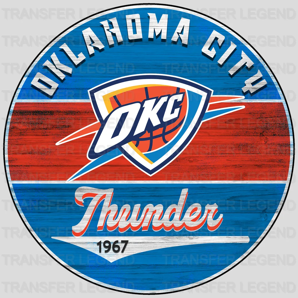 Oklahoma City Thunder NBA Oklahoma City Est 2008 DTF Iron On Transfer