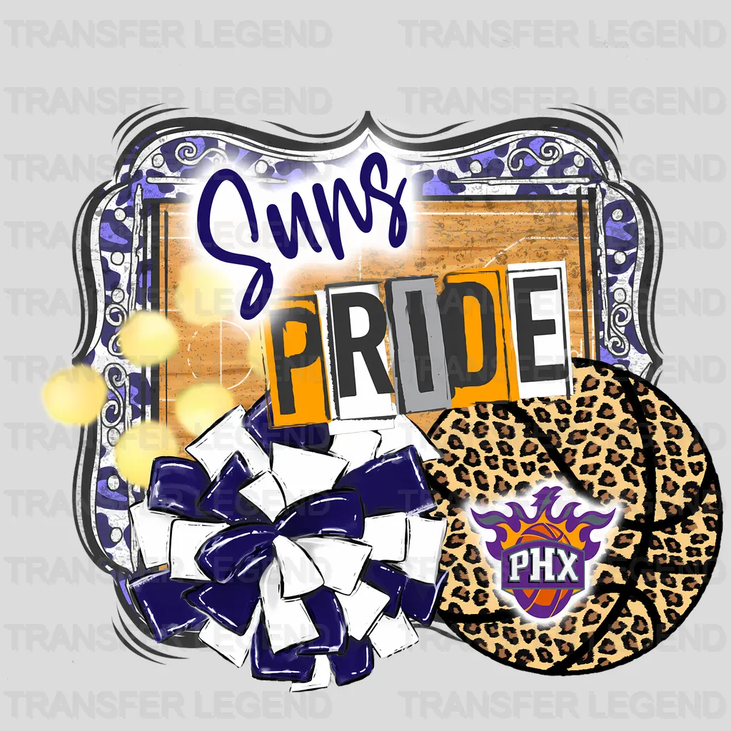 Phoenix Suns NBA Suns Pride DTF Iron On Transfer