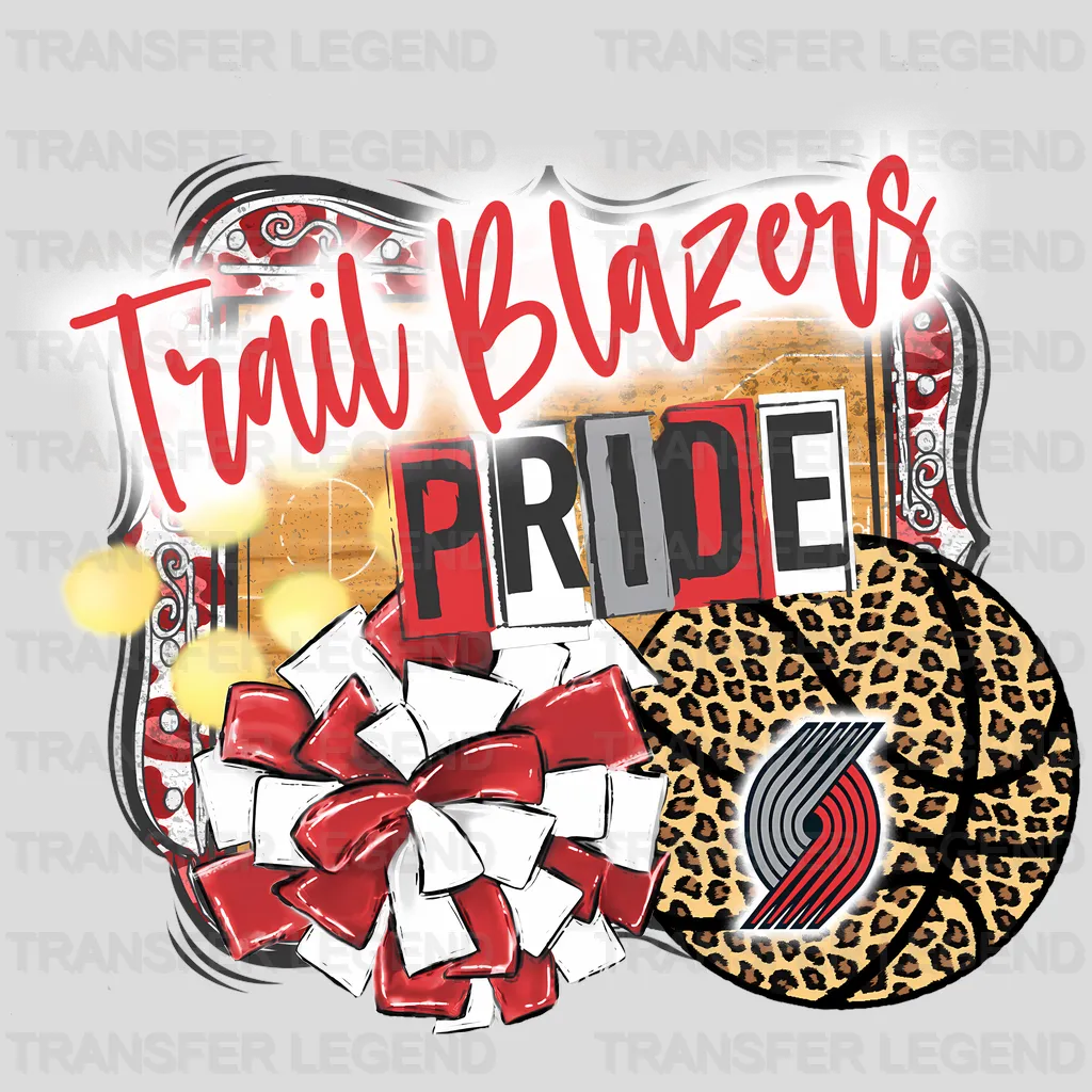 Portland Trail Blazers NBA Portland Trail Trail Blazers Pride DTF Iron On Transfer