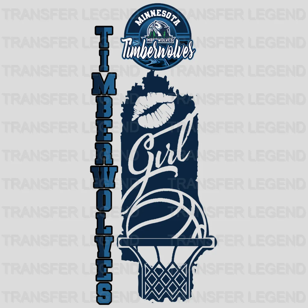 Minnesota Timberwolves NBA Timberwolves Girl DTF Iron On Transfer