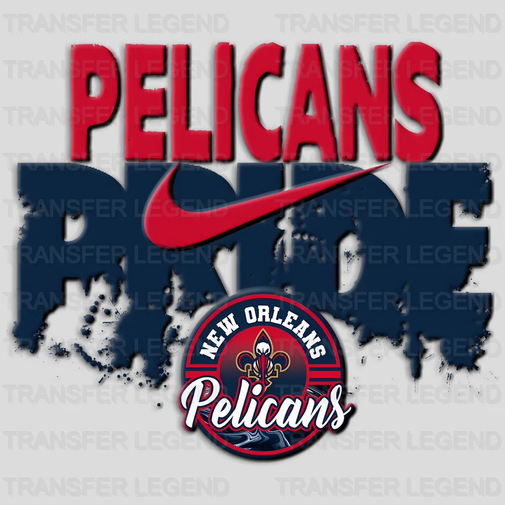 New Orleans Pelicans NBA Pride DTF Iron On Transfer