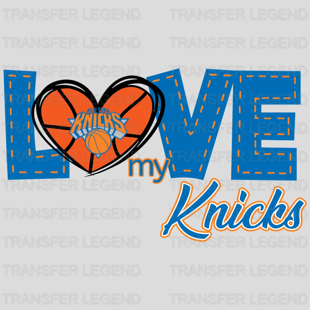 New York Knicks NBA New York Love My Knicks DTF Iron On Transfer