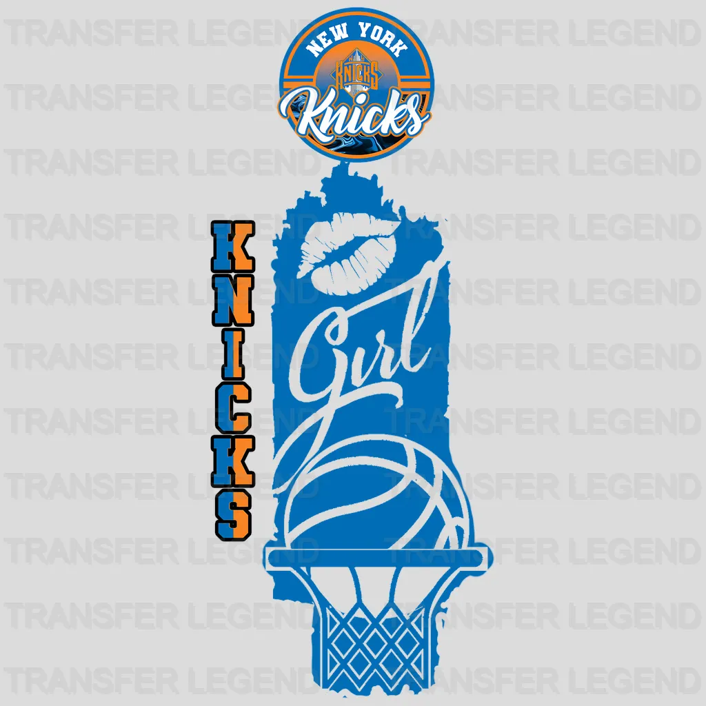 New York Knicks NBA Girl DTF Iron On Transfer