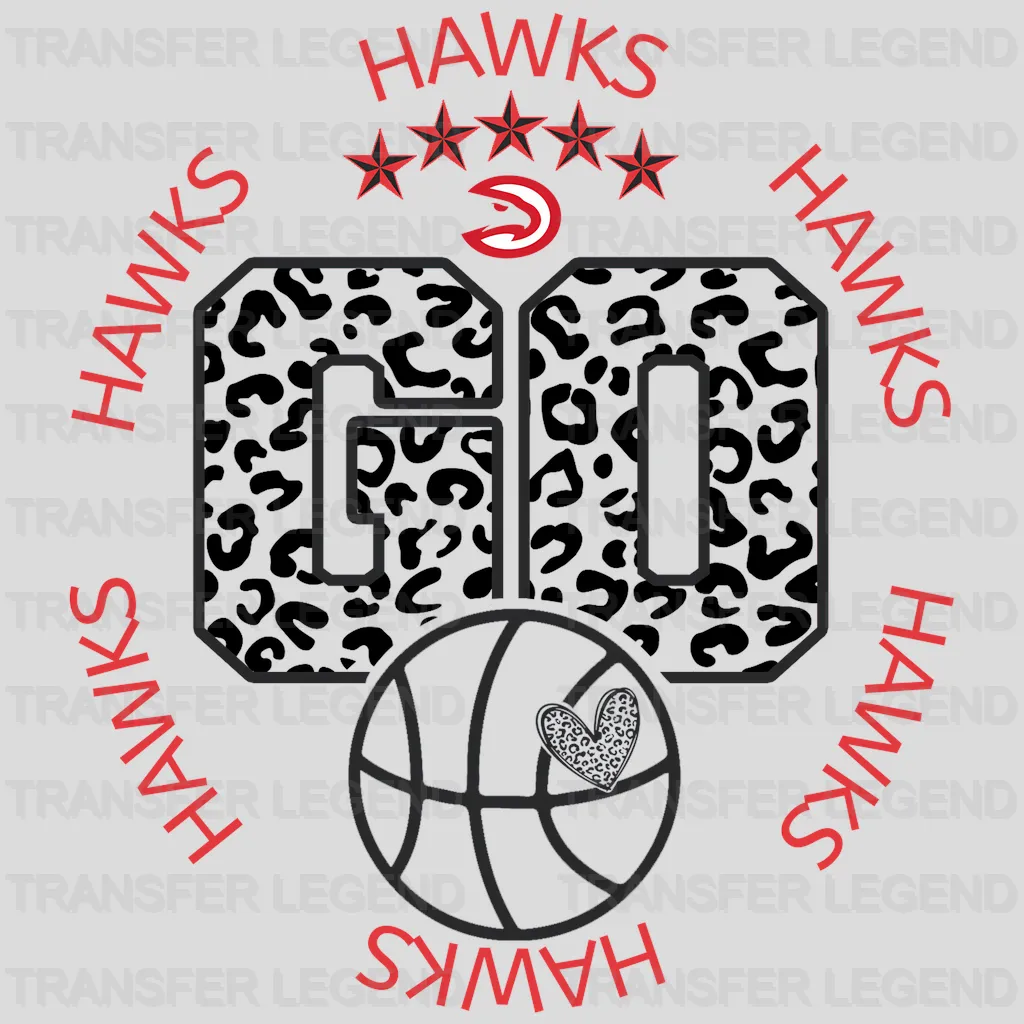 Atlanta Hawks NBA Go DTF Iron On Transfer