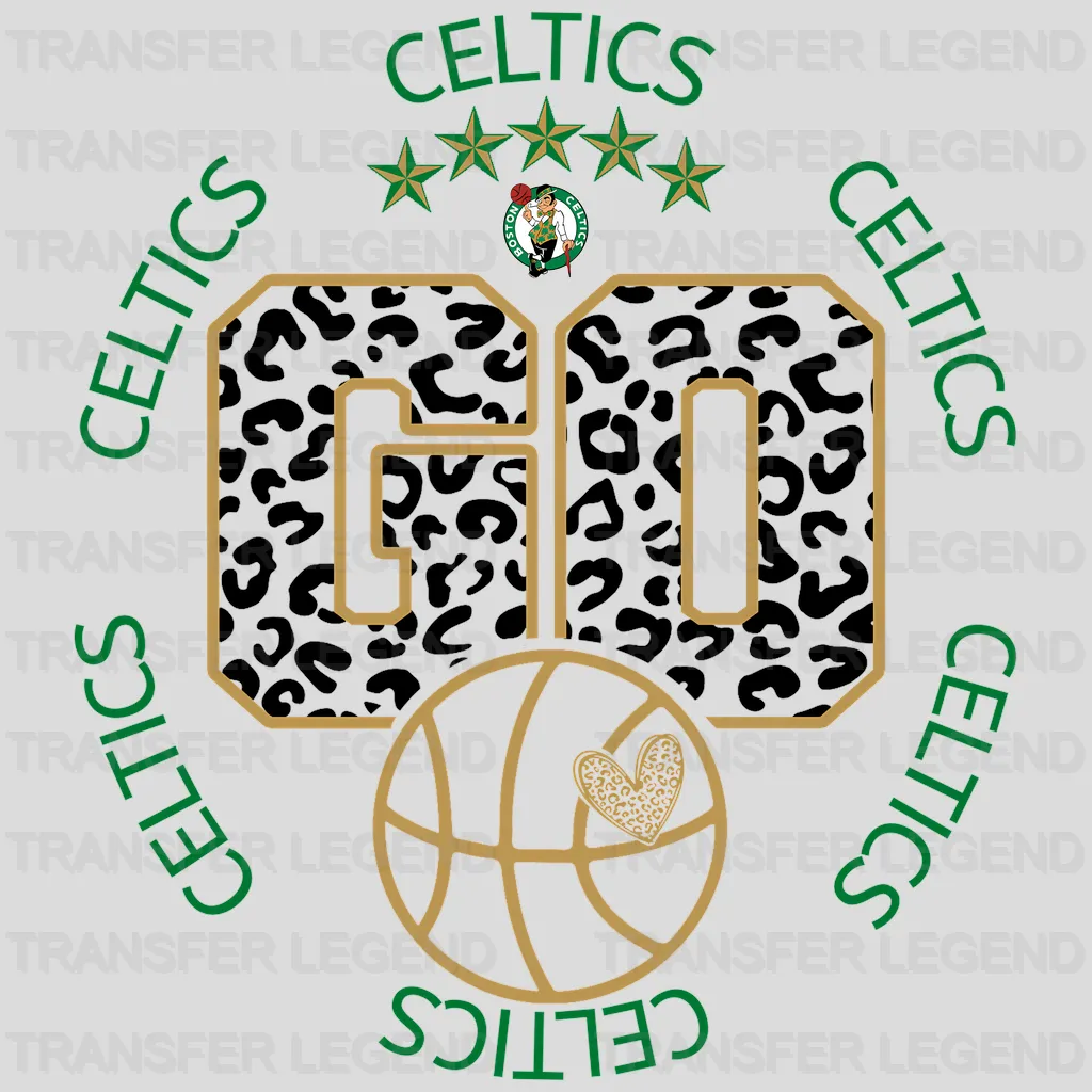 Boston Celtics NBA Go DTF Iron On Transfer